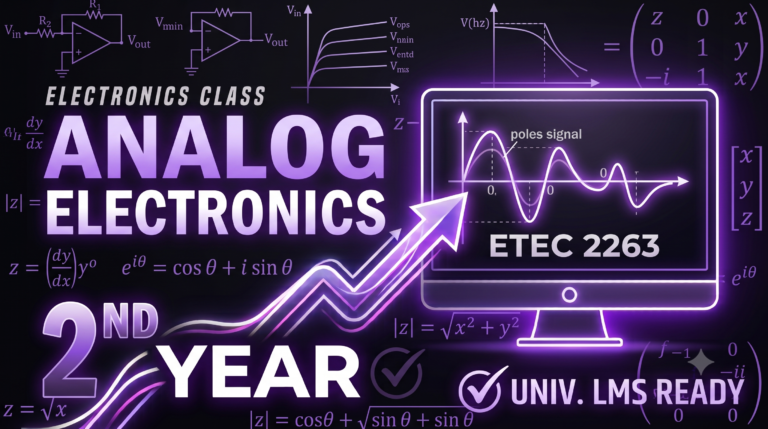 ETEC 2263 – Analog Electronics